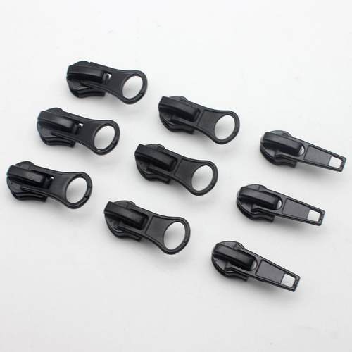 5号树脂5号7号尼龙防滑自锁拉头黑色白色拉头羽绒服拉链拉头配件