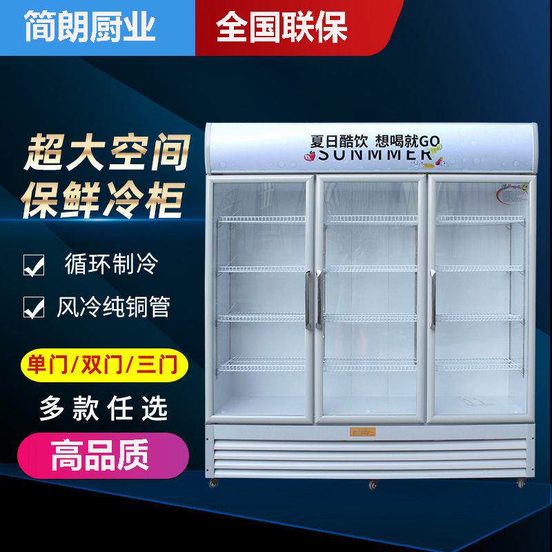 冷藏展示柜立式商用单开门冰柜大容量啤酒饮料超市保鲜展示柜