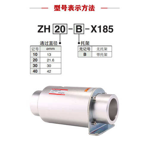 ZH10 20 30 40-B-X185输送型真空发生器 上料机吸料 SEC 200 400