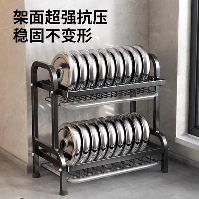 碗碟收纳架碗架双层沥水碗盘架厨房碗筷餐具碟子盘子收纳盒碗架子