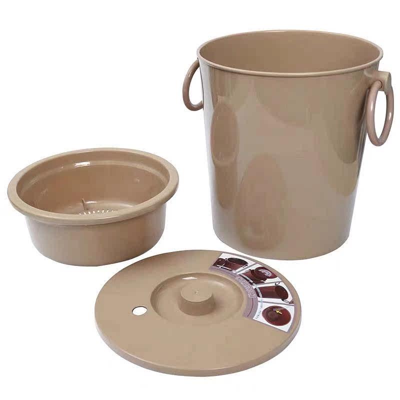 茶台接水茶渣废茶叶塑料水桶功夫茶过滤水桶8l排水桶