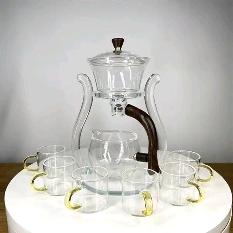 高硼硅玻璃自动泡茶器懒人泡茶器磁吸茶壶套装家用泡茶器茶具套装