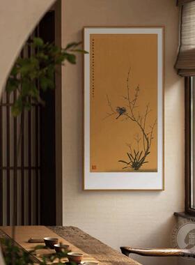 宋代美学玄关装饰画新中式入户门背景墙茶室氛围布置走廊过道挂画