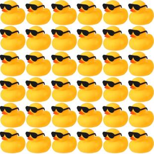 24PCS Ducks Float Duc Rubber and Mini Toys Duck Squeak