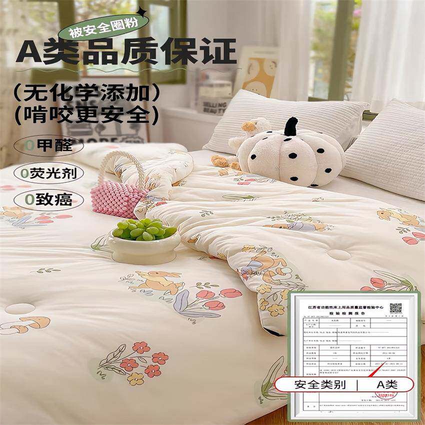 A类婴NSH级夏洗凉被机夏季儿童薄款夏被单可人宿舍母被芯春秋被冬