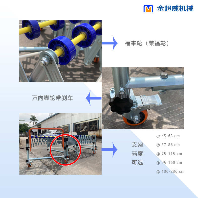 卸货福来轮伸缩线卸货滑梯输送机仓储物流流水线装卸货物神器