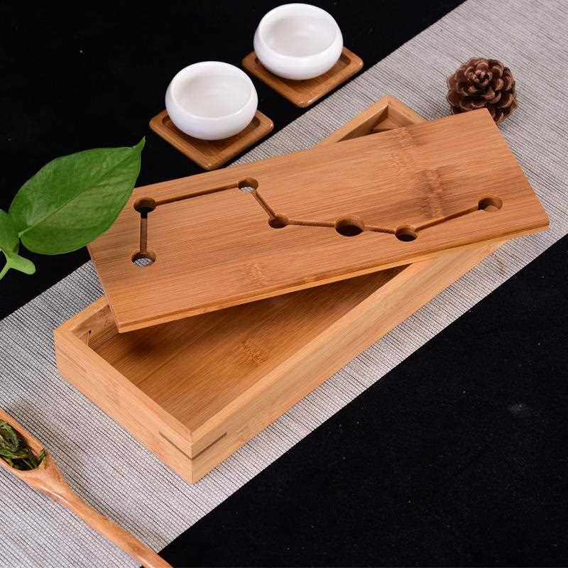 新款直销供应北斗七星茶盘 竹制小号储水式功夫茶具茶海小型茶盘