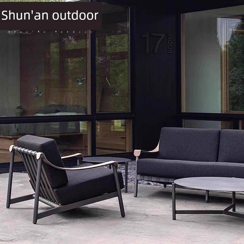 北欧户外庭院组合花园样板房室外休闲家具露天防水防晒铝合金沙发,住宅家具,户外沙发,淘宝优惠券,粉丝福利购,淘宝优惠卷