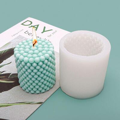 3D Cylinder Candle Mold  Silicone Candle Mold Cake Resin