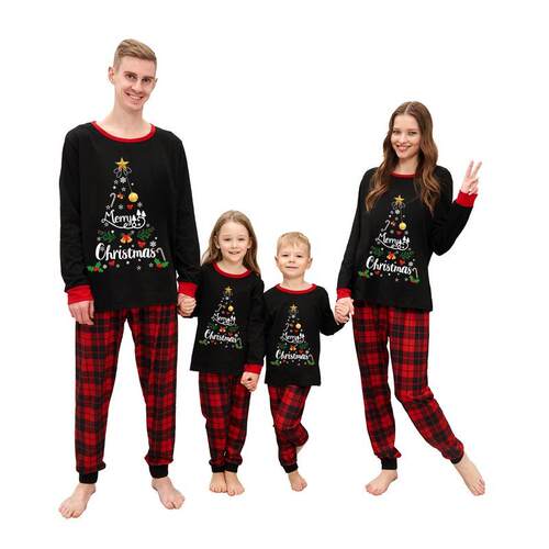 Cotton pajamas set, long sleeved home clothes, two printed