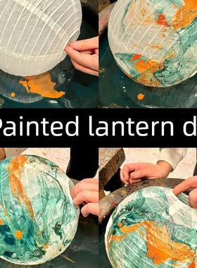 漂漆灯笼手工水拓新年灯笼diy材料包大漆非遗春节幼儿园元旦活动