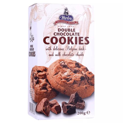 荷兰Merba/摩巴 双重巧克力味曲奇饼干DOUBLE CHOCOLATE COOKIES