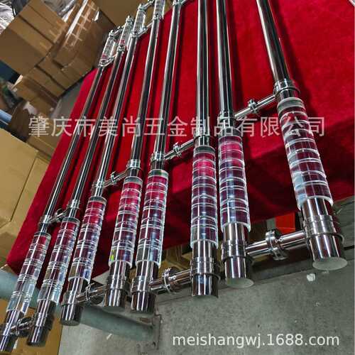 豪华不锈钢拉手亚克力新中式酒店美式大门实心水晶玻璃门把手