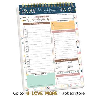 Schedule Planner Hot Time Management Weekly selling Daily