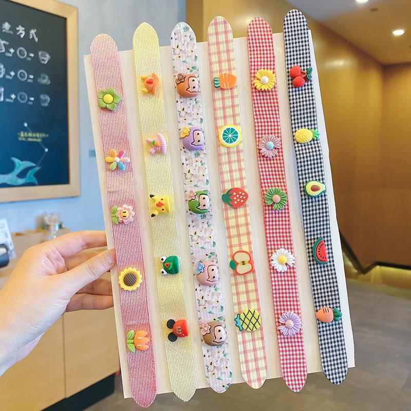儿童神奇魔术贴发箍可爱女宝宝粘碎发神器发带刘海贴夏天网红发饰