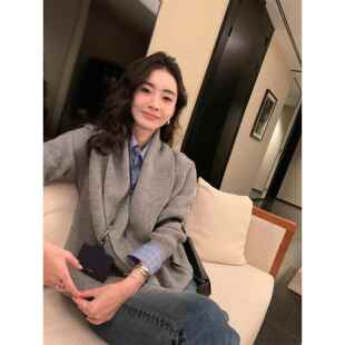 外套女士秋季 DORACTR 宝针开衫 羊毛元 针织上衣宽松毛衣 轻奢定制