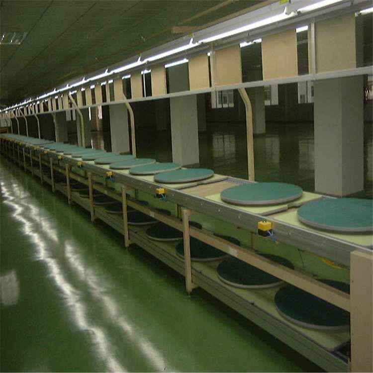 倍速链条音箱组装生产线强制节拍气缸阻挡工装板装配线
