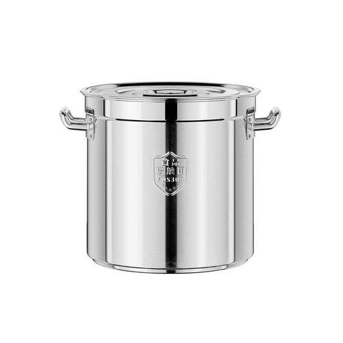 特厚304不锈钢桶商用卤水桶大容量汤桶带盖汤锅装米桶储水桶油桶