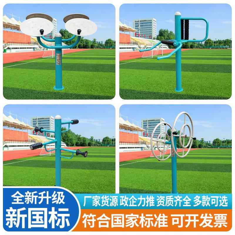 新国标运动器材大转轮太极揉推器腰背按摩器材户外社区运动路径