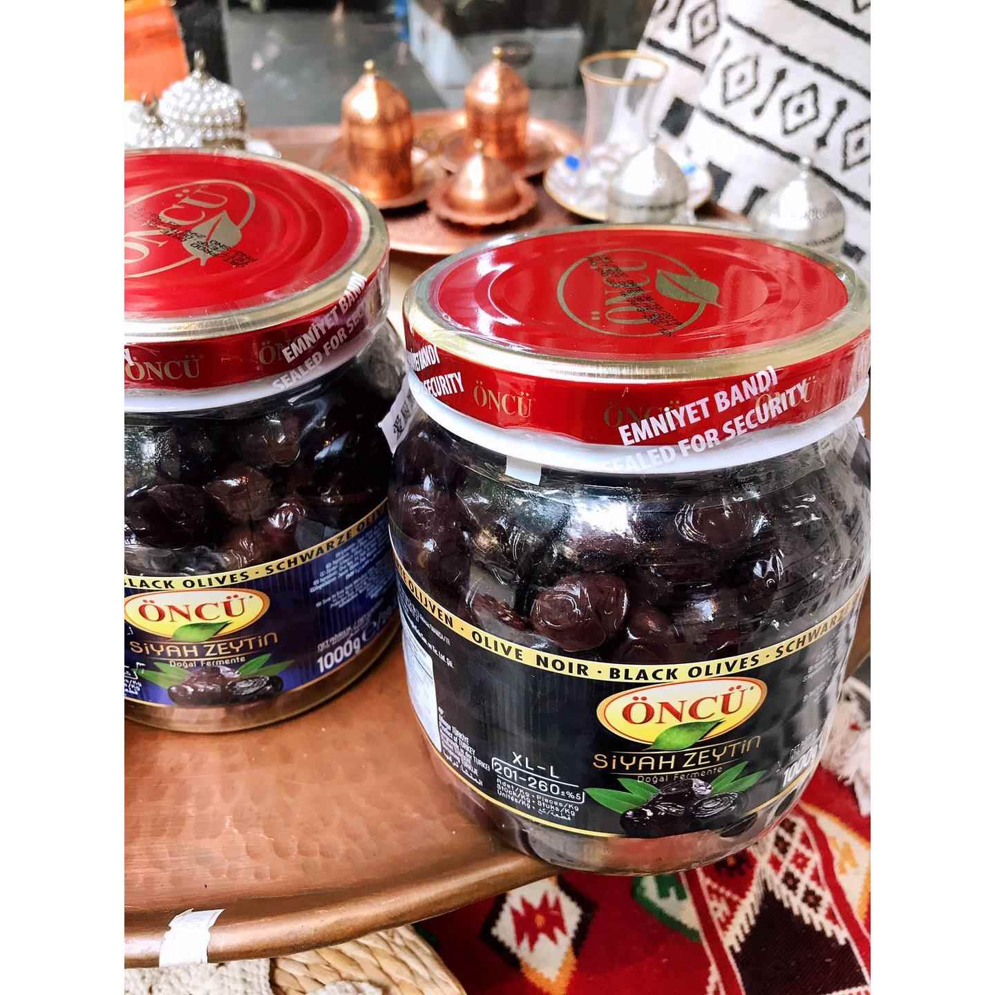 BLACK OLIVES土耳其黑橄榄有核油浸橄榄果原味即食沙拉风干果1kg