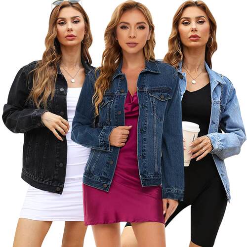 Women's denim jacket top 女装牛仔外套上衣
