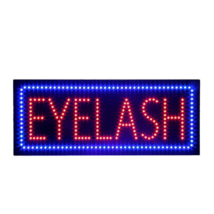 热销眼睫毛广告牌LED电子招牌亚克力灯箱LEDEyelashSIGN