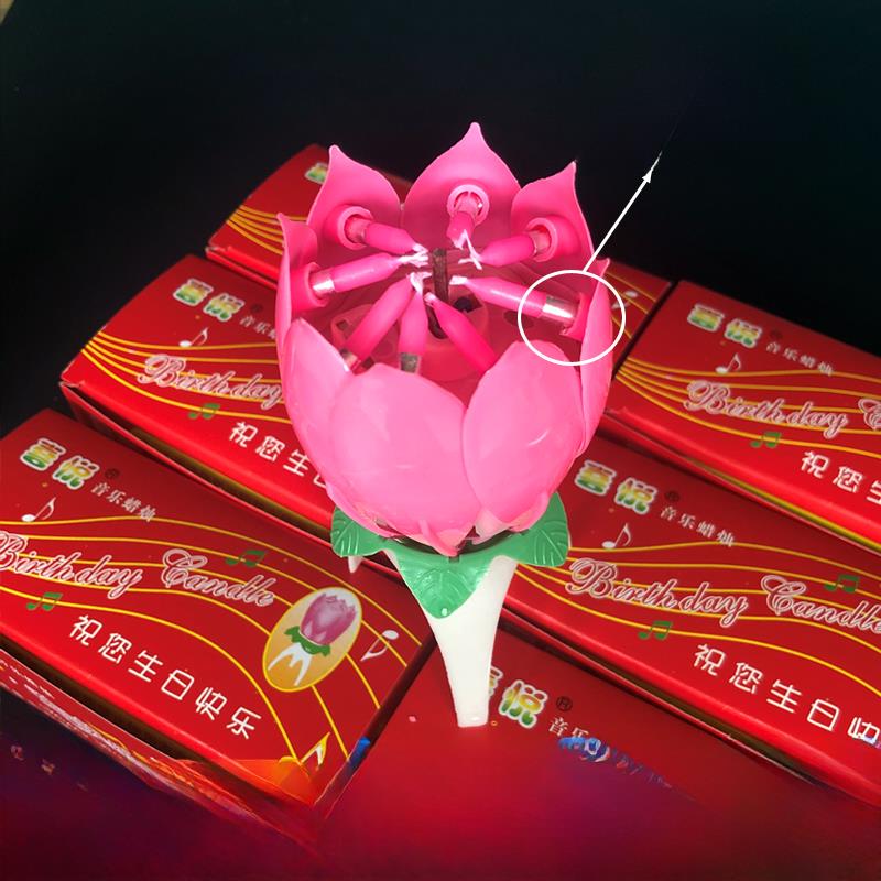 音乐蜡烛生日蛋糕蜡烛莲花蜡烛创意蜡烛浪漫蜡烛制造商