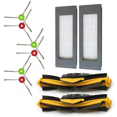 6 Side Brushes 2 Main Brushes 2 Filters For Ecovacs Deebot O
