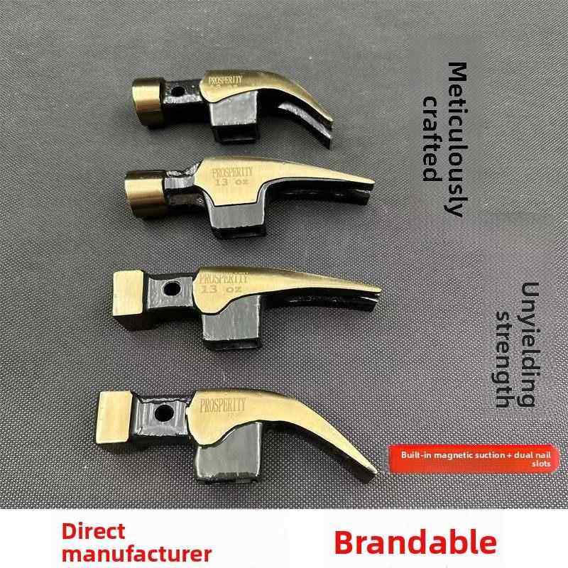 羊角锤头锤子猪仔唛木工铁锤榔头圆方头钢锤工具锤