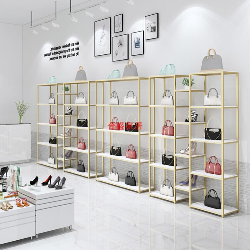 新款现货鞋店鞋架货架展示架落地式店面铁艺童鞋专卖店卖鞋包包架