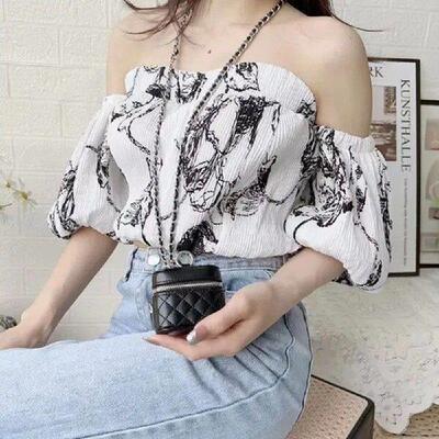 Fashion Fashion Chain Earphone Bag PU Leather Zipper