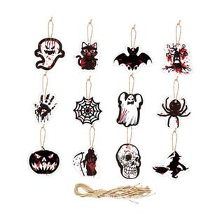 Halloween props万圣节吊饰挂件鬼节纸吊饰布置道具 pendant