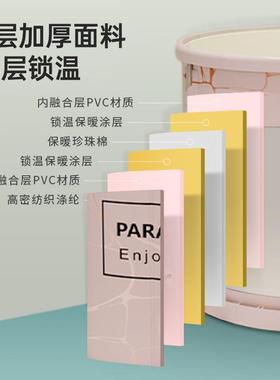 泡澡桶110802桶折浴桶大人浴缸沐浴儿童可折浴盆免叠安装成人叠款