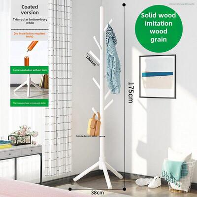 175cm coat rack stand clothes holder hat hanger wooden cloth