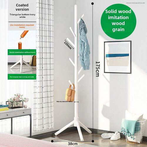 175cm coat rack stand clothes holder hat hanger wooden cloth