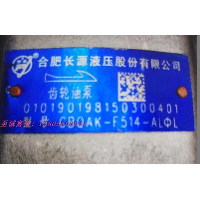 合力25T叉车13齿花键左旋合肥长源 刹车齿轮油泵CBQAK-F514-ALφL