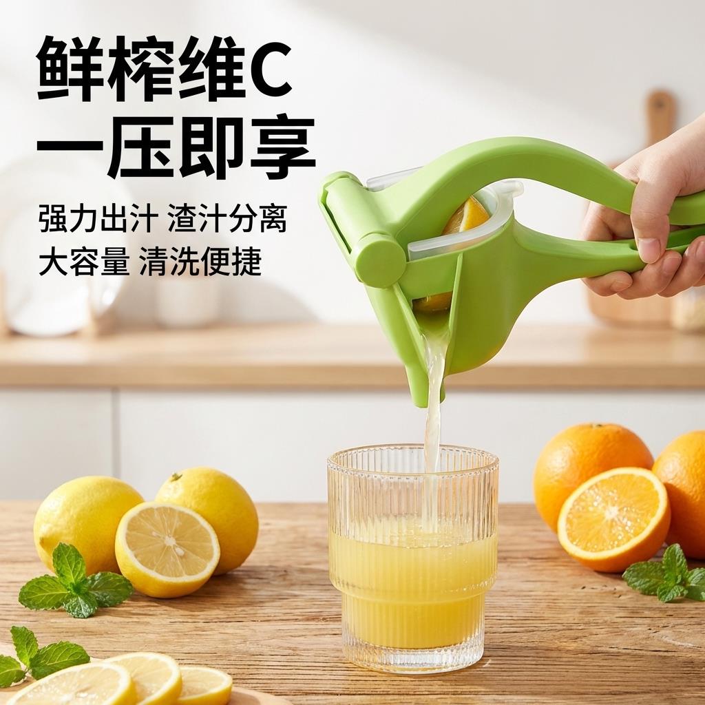 手动按压榨汁机家用多功能小型压柠檬汁工具挤压器压汁机榨汁器图片
