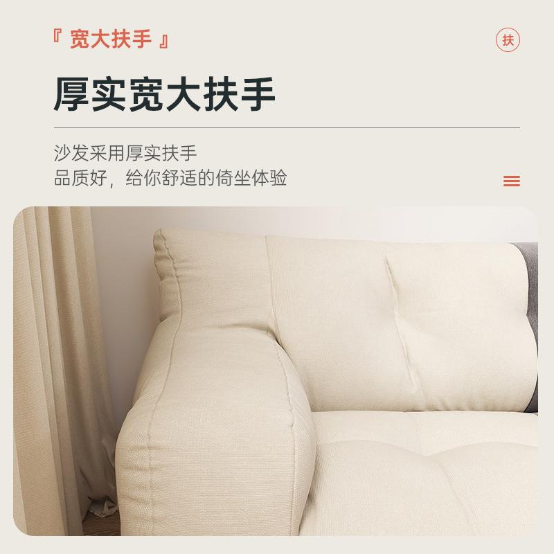 布艺沙发小户型2025新款出租房客厅双人三人榻榻米休息区懒人沙发