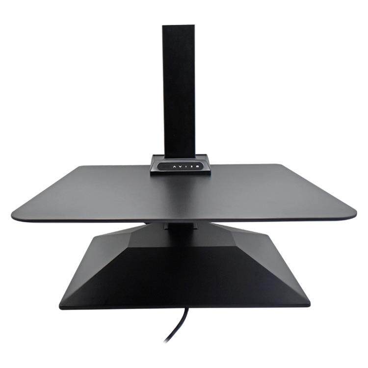 创意黑色电脑显示器桌面支架立式底座收银升降桌腿电动升降桌