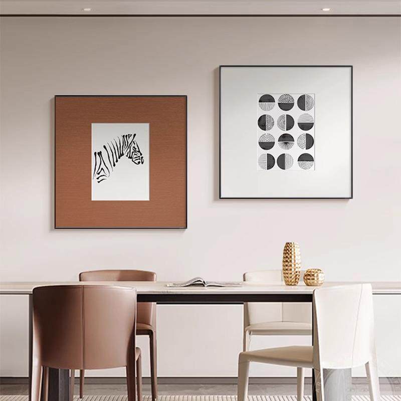 现代简约餐厅装饰画轻奢高级感饭厅挂画客厅沙发背景墙卧室床头画