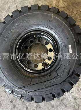 【亿隆达23*9-10实心轮胎载重王手推车机械拖车轮胎电瓶叉车