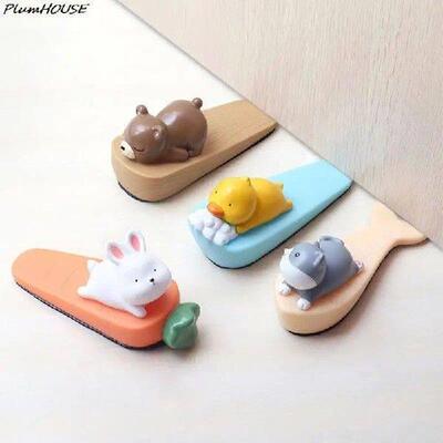 Safety Protector Cute Cartoon Silicone Figure Door Stopper