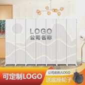 屏风隔断办公室现代简约带轮开门课堂双面可移动折叠简约折屏