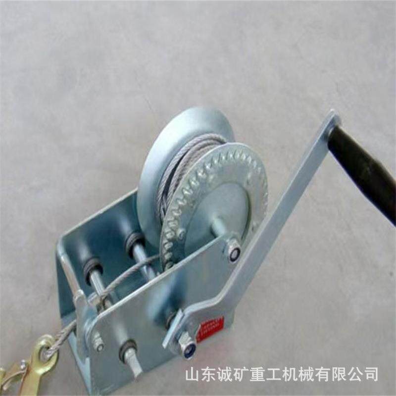手动绞盘手摇小型卷扬机起吊起重小型葫芦吊机钢丝绳拖车游艇绞车