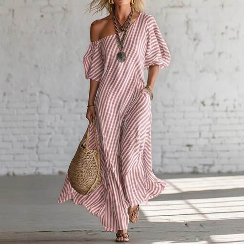 Women Long Sleeve Slim Fit Dress Fashion Patchwork Design