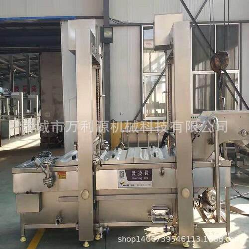 海产品蒸煮漂烫机 全自动小龙虾卤煮设备 麻辣小龙虾漂烫蒸煮机