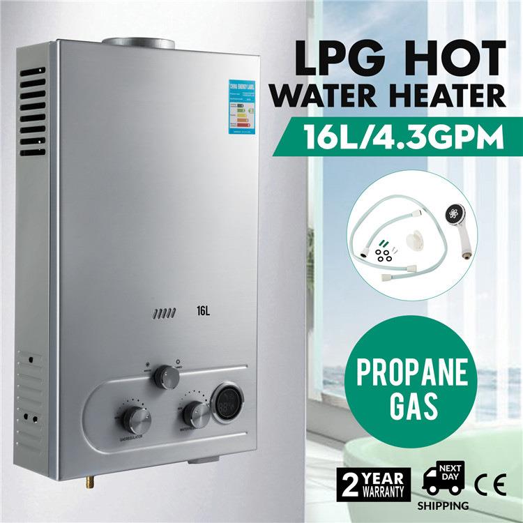 16L家用天然气液化气煤气热水器 即时快速便捷壁挂式热水器