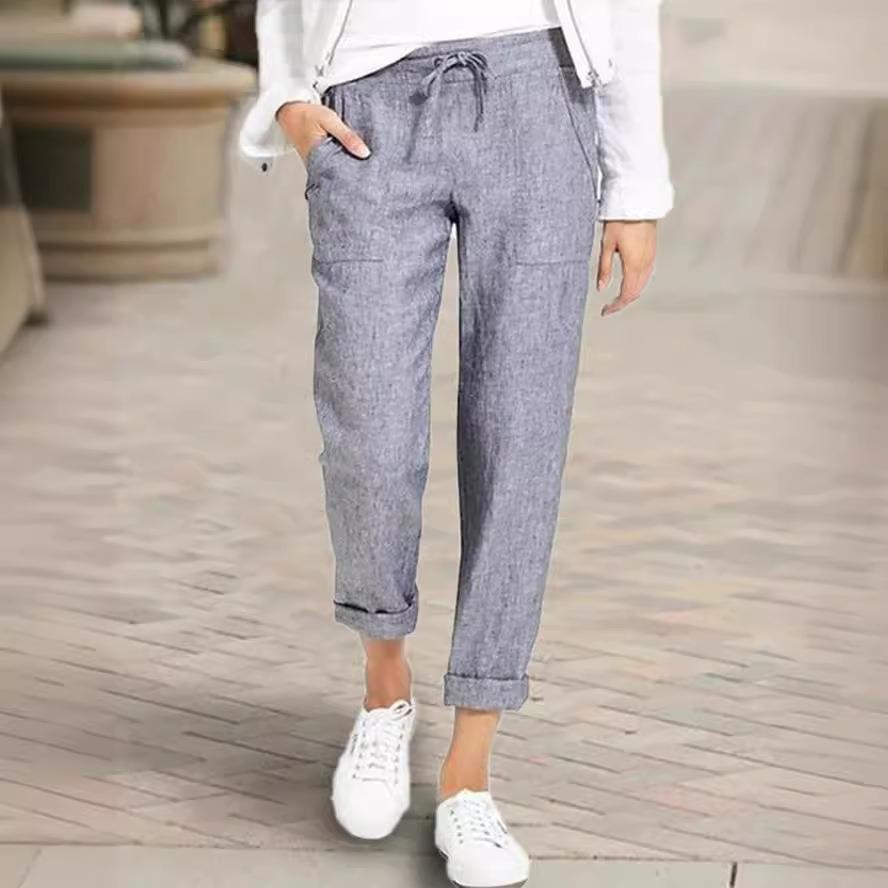 leggins pockets with pants long leg straight comfy trousers