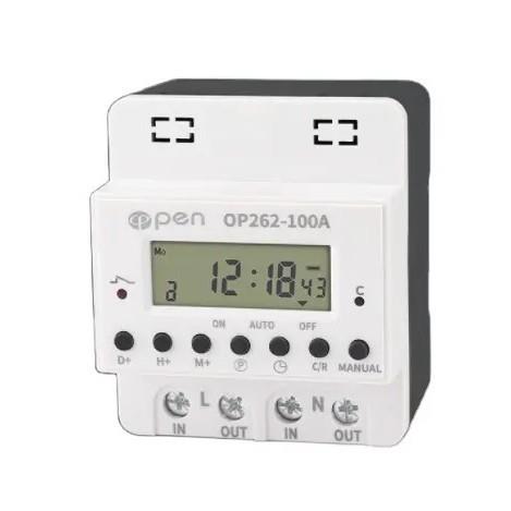 OP262-100A智能时控开关220V定时开关时间控制器可定时自动开关