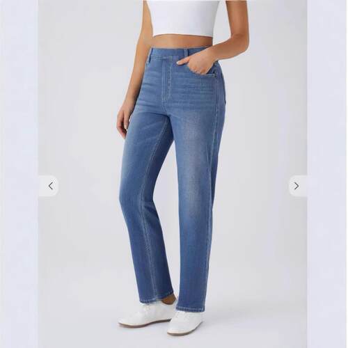 High waisted straight leg cat whisker horse chestnut yoga